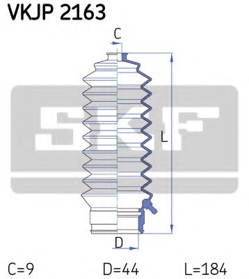 Пыльник рулевой рейки SKF VKJP 2163
