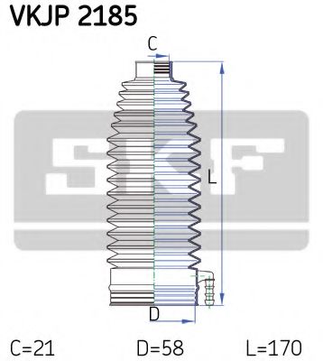 Пыльник рулевой рейки SKF VKJP 2185