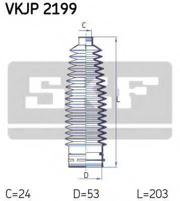 Пыльник рулевой рейки SKF VKJP 2199