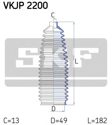 Пыльник рулевой рейки SKF VKJP 2200