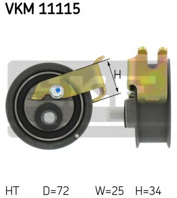 Натяжной ролик ремня ГРМ SKF VKM 11115