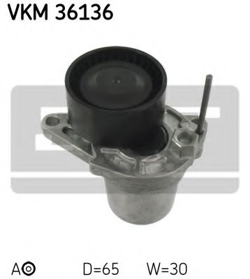 Натяжной ролик ремня ГРМ SKF VKM 36136, купить оригинальные запчасти в ...