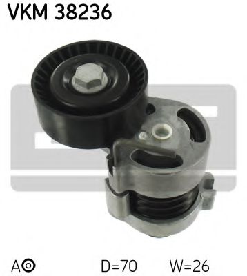 Ролик ремня генератора SKF VKM 38236