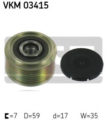 Муфта генератора SKF VKM 03415