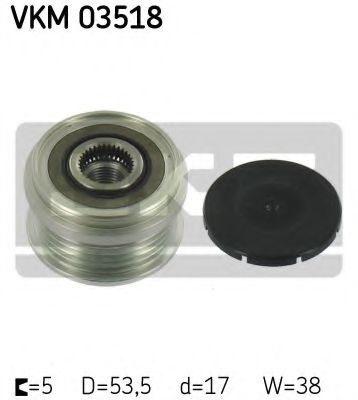 Муфта генератора SKF VKM 03518