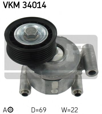Ролик ремня генератора SKF VKM 34014