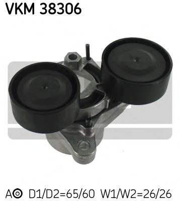 Ролик ремня генератора SKF VKM 38306