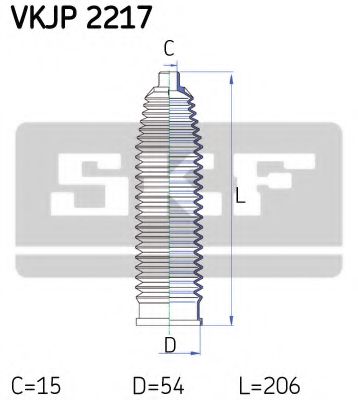 Пыльник рулевой рейки SKF VKJP 2217