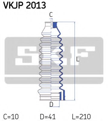 Пыльник рулевой рейки SKF VKJP 2013