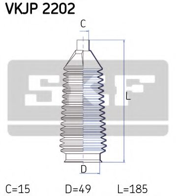 Пыльник рулевой рейки SKF VKJP 2202