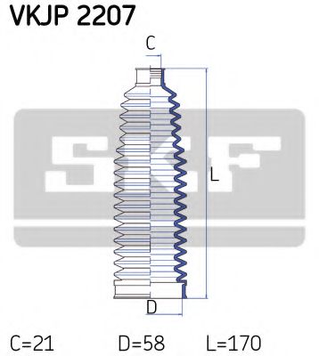 Пыльник рулевой рейки SKF VKJP 2207