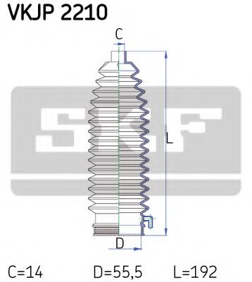Пыльник рулевой рейки SKF VKJP 2210