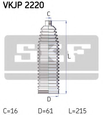 Пыльник рулевой рейки SKF VKJP 2220