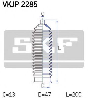 Пыльник рулевой рейки SKF VKJP 2285