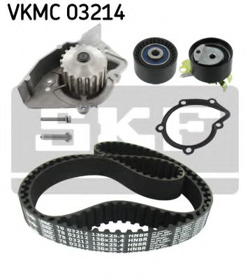 Комплект ГРМ с помпой SKF VKMC 03214