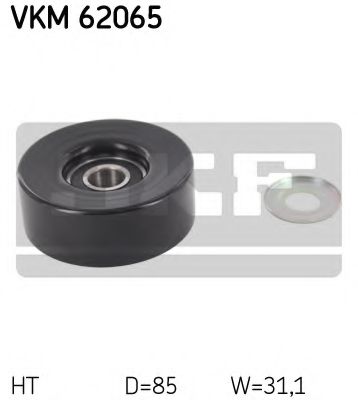 Ролик ремня генератора SKF VKM 62065