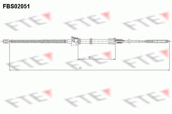 Трос ручного тормоза FTE FBS02051