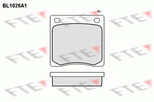 Тормозные колодки fte BL1026A1