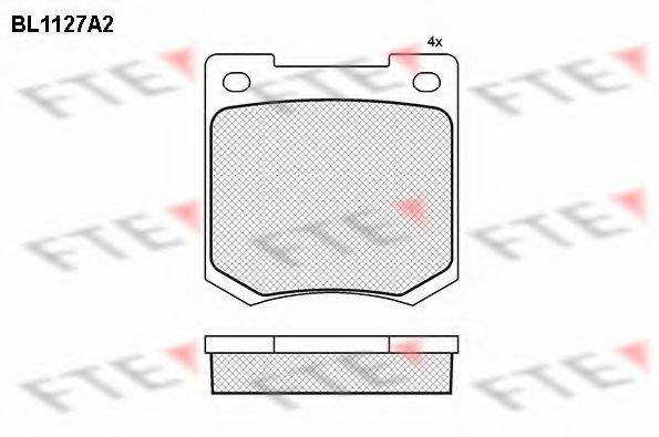 Тормозные колодки fte BL1127A2