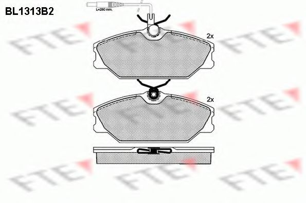 Тормозные колодки FTE BL1313B2