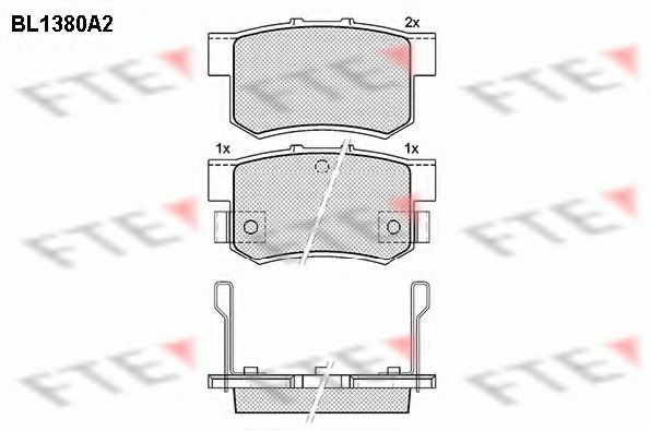 Тормозные колодки FTE BL1380A2