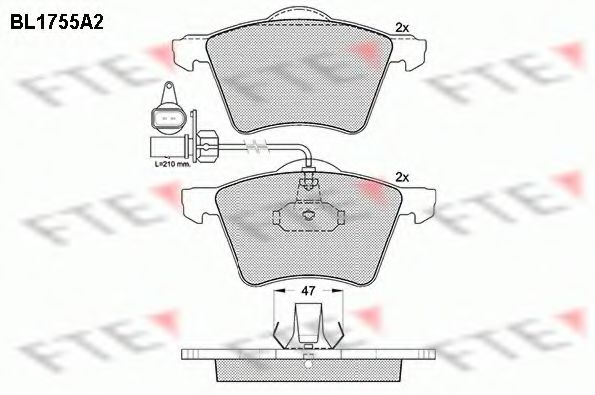 Тормозные колодки FTE BL1755A2
