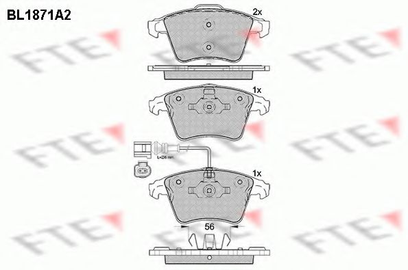Тормозные колодки FTE BL1871A2