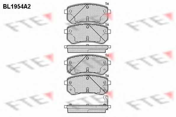 Тормозные колодки FTE BL1954A2