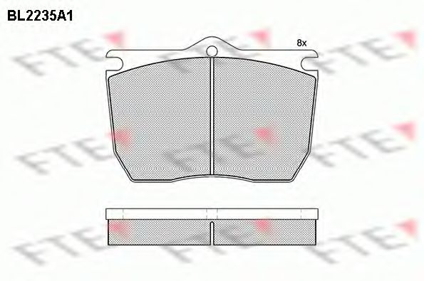 Тормозные колодки fte BL2235A1