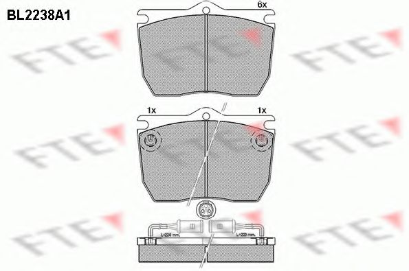 Тормозные колодки fte BL2238A1