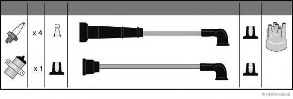 Комплект проводов зажигания Nissan/Infiniti 2245010B25 Комплект проводов зажигания Nissan/Infiniti 2245010B25