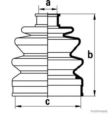 Комплект пыльника шруса JAKOPARTS J2860504