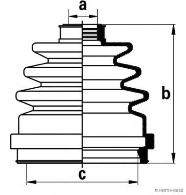 Комплект пыльника шруса JAKOPARTS J2861014