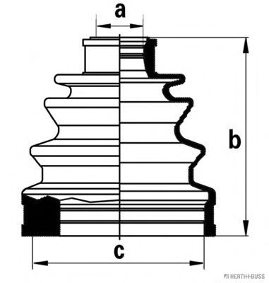 Комплект пыльника шруса JAKOPARTS J2861017