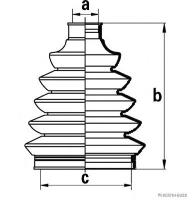 Комплект пыльника шруса JAKOPARTS J2861027