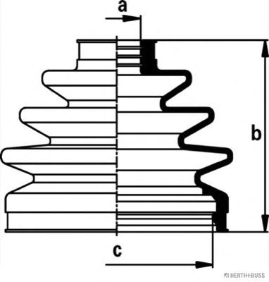 Комплект пыльника шруса JAKOPARTS J2861030