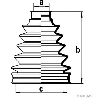 Комплект пыльника шруса JAKOPARTS J2862012