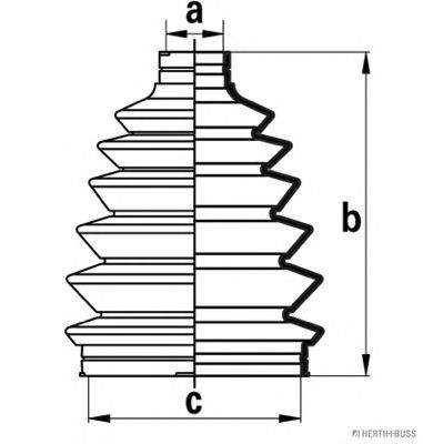 Комплект пыльника шруса JAKOPARTS J2864028