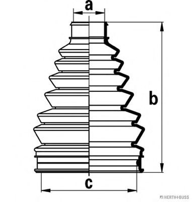 Комплект пыльника шруса JAKOPARTS J2865010