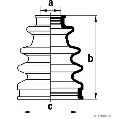 Комплект пыльника шруса JAKOPARTS J2882008