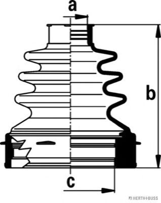 Комплект пыльника шруса JAKOPARTS J2882021