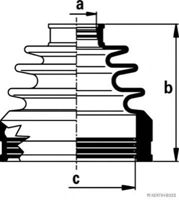 Комплект пыльника шруса JAKOPARTS J2882022