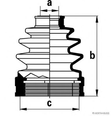 Комплект пыльника шруса JAKOPARTS J2883012
