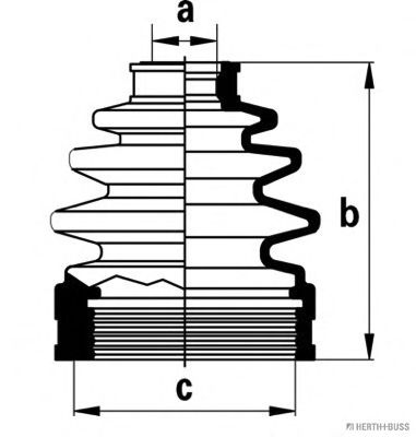 Комплект пыльника шруса JAKOPARTS J2883013