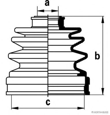 Комплект пыльника шруса JAKOPARTS J2883014