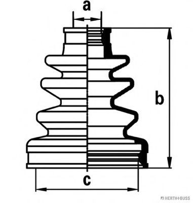 Комплект пыльника шруса JAKOPARTS J2884015