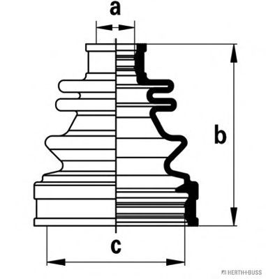 Комплект пыльника шруса JAKOPARTS J2884018