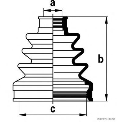 Комплект пыльника шруса JAKOPARTS J2884022