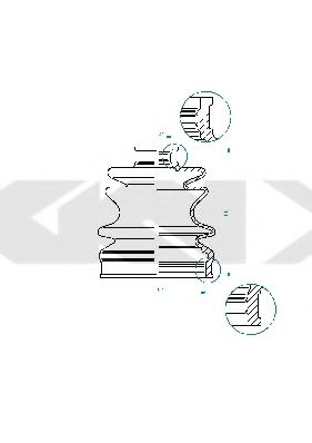 Пыльник шруса LÖBRO 190970