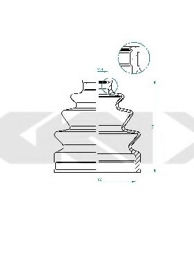 Пыльник шруса LÖBRO 190972